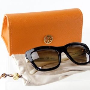 Tory Burch Tortoise Thick Frame Sunglasses